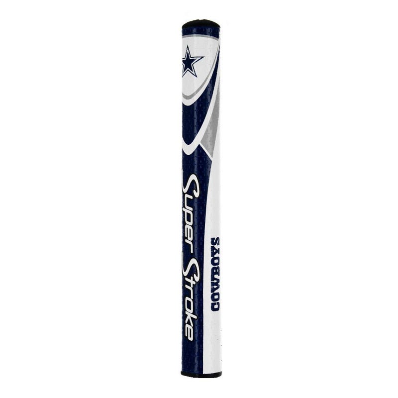 Super Stroke SuperStroke NFL Golf Putter Grip, Dallas Cowboys (Mid Slim 2.0) | Cross-Traction Surface Texture and Oversized Profile | Even Grip Pressure for a More Consistent Stroke | Non-Slip Grip, Navy/White (TS040143) - Image 2